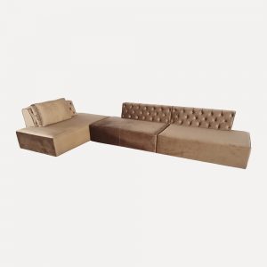 modern sectional sofa, Italian velvet sofa, classical design sofa, solid wood frame sofa, high-density foam sofa, modular sofa for easy installation, luxury living room furniture, upholstered button backrest sofa, ergonomic lumbar support sofa, premium velvet couch.