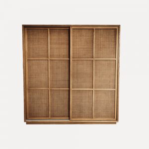 Chinese classical wardrobe, solid elm wood wardrobe, rattan wardrobe, elm veneer cabinet, vintage Chinese armoire, villa wardrobe, luxury wooden wardrobe, handcrafted solid wood wardrobe, brushed finish wardrobe, metal hanging rod wardrobe, anti-slip wardrobe rods, silent clothes hanging wardrobe, high-end villa furniture