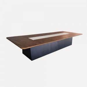 executive boardroom desk, multifunctional office table, minimalist conference table, oak veneer executive desk, wireless charging desk, corporate meeting table, high-end office furniture