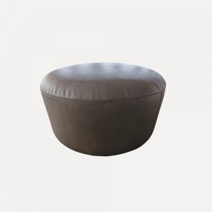 Modern Ottoman – Faux Leather Upholstered Footstool, Soft Foam Seating, Customizable