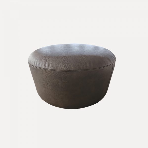 Modern Ottoman – Faux Leather Upholstered Footstool, Soft Foam Seating, Customizable