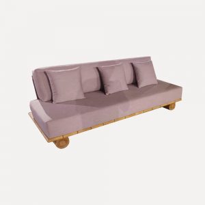 modern outdoor sofa, Japanese designer sofa, cotton linen sofa, PVC rattan sofa, commercial outdoor furniture, garden lounge sofa, high-density foam sofa, weathered pine leg sofa, minimalist patio sofa