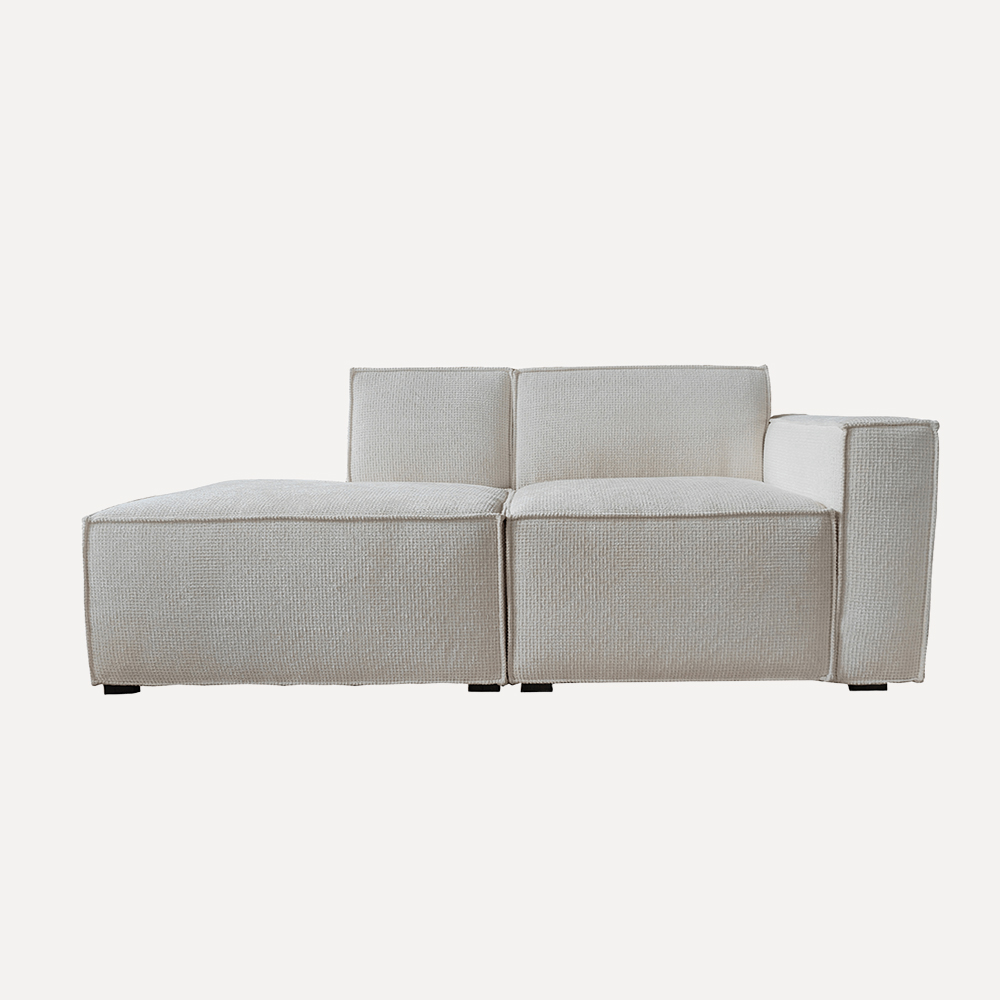 modern modular sofa, cotton-blend fabric sofa, poly-cotton sofa, high-density foam sofa, minimalist design sofa, solid pine wood frame sofa, modular living room furniture, UK export sofa, easy assembly modular sofa, contemporary block design sofa
