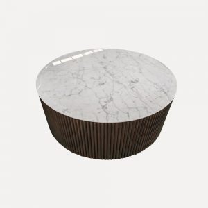Carrara marble coffee table, Chinese designer table, solid ash wood base table, luxury living room furniture, natural marble modern table, round white marble coffee table, premium reception table, contemporary marble wood table, unique marble top coffee table, designer living room centerpiece