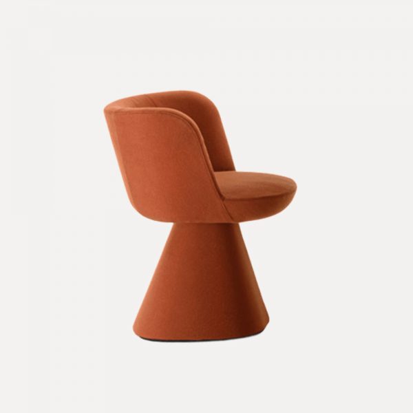 Italian Style Armchair – Cream Wind, Modern Designer Dining & Makeup Chair with Optional Rotatable Base - Image 3