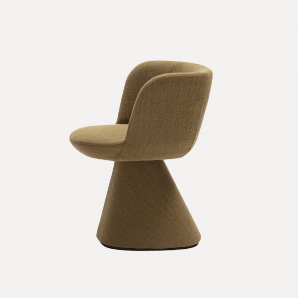 Italian Style Armchair – Cream Wind, Modern Designer Dining & Makeup Chair with Optional Rotatable Base - Image 4