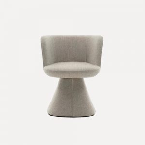 Italian Style Armchair – Cream Wind, Modern Designer Dining & Makeup Chair with Optional Rotatable Base
