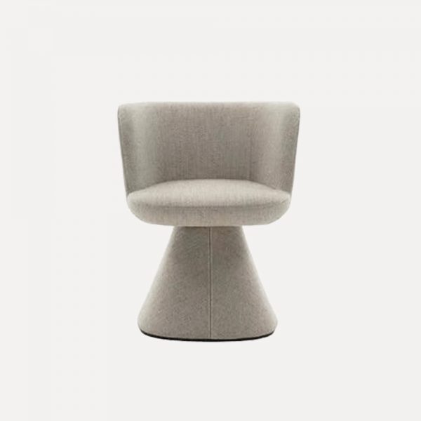 Italian Style Armchair – Cream Wind, Modern Designer Dining & Makeup Chair with Optional Rotatable Base