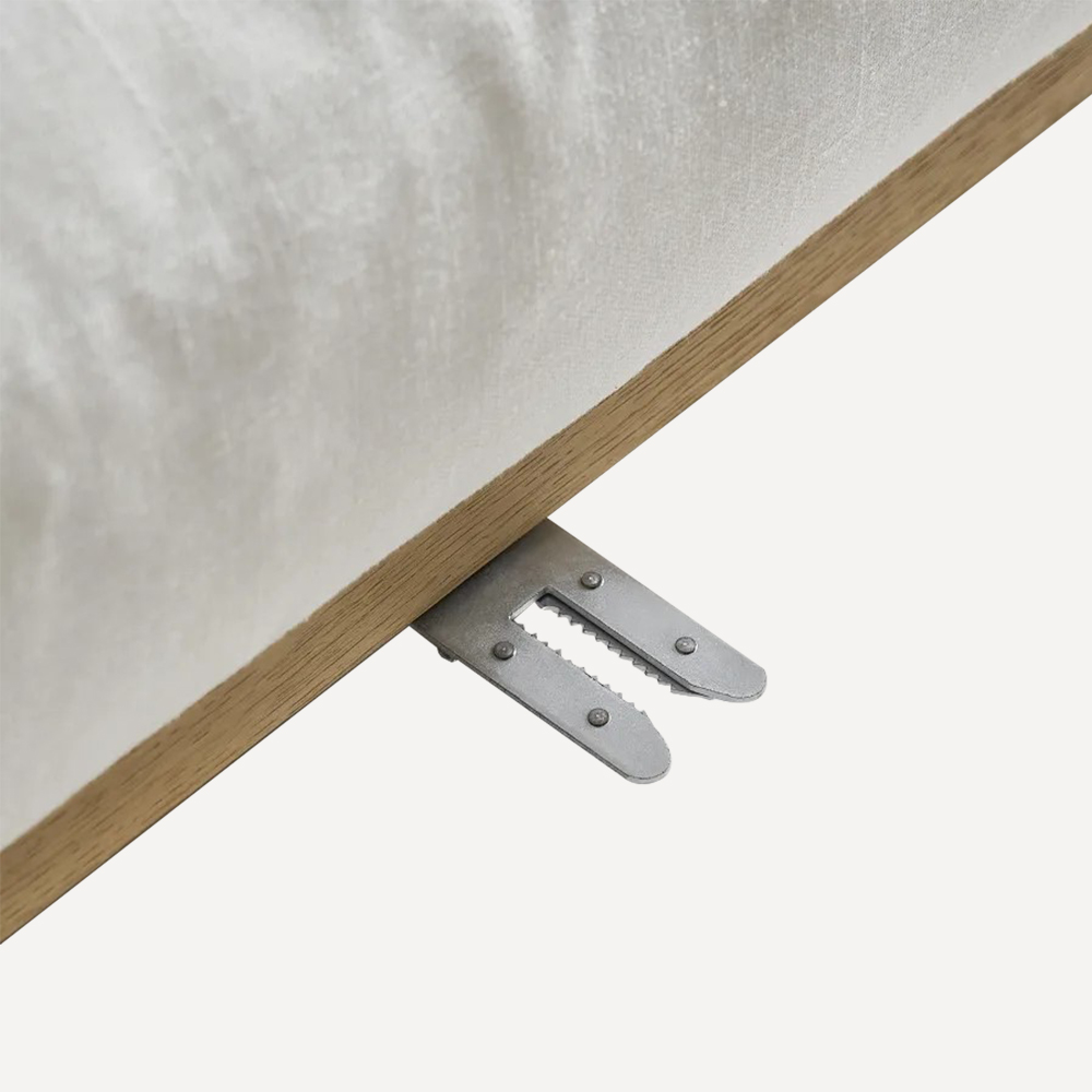 Modular Cotton-Linen Sofa with Oak Base — Self-Recovering Cushions, Japan Export - Image 5